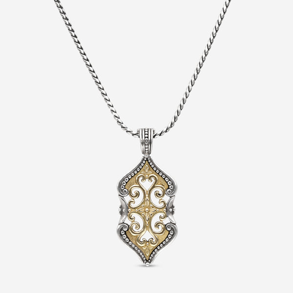 Konstantino 18K Yellow Gold and Sterling Silver, Pendant Necklace C-MEKJ610-130 - THE SOLIST
