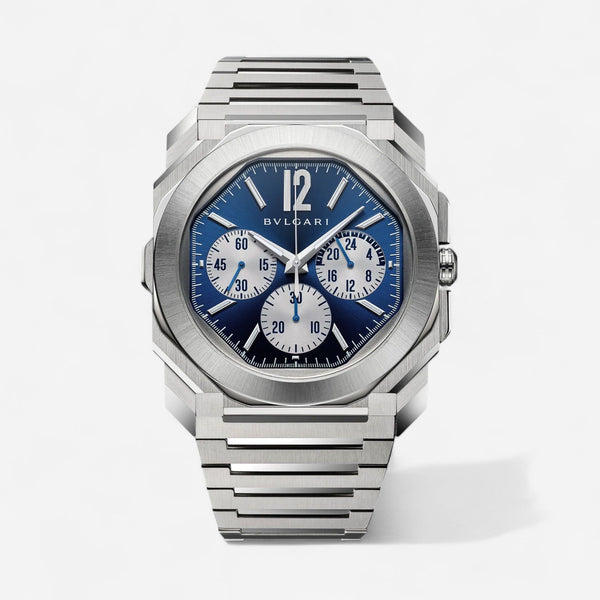 Bulgari Octo Finissimo Chronograph GMT Stainless Steel Automatic Men's Watch 103467
