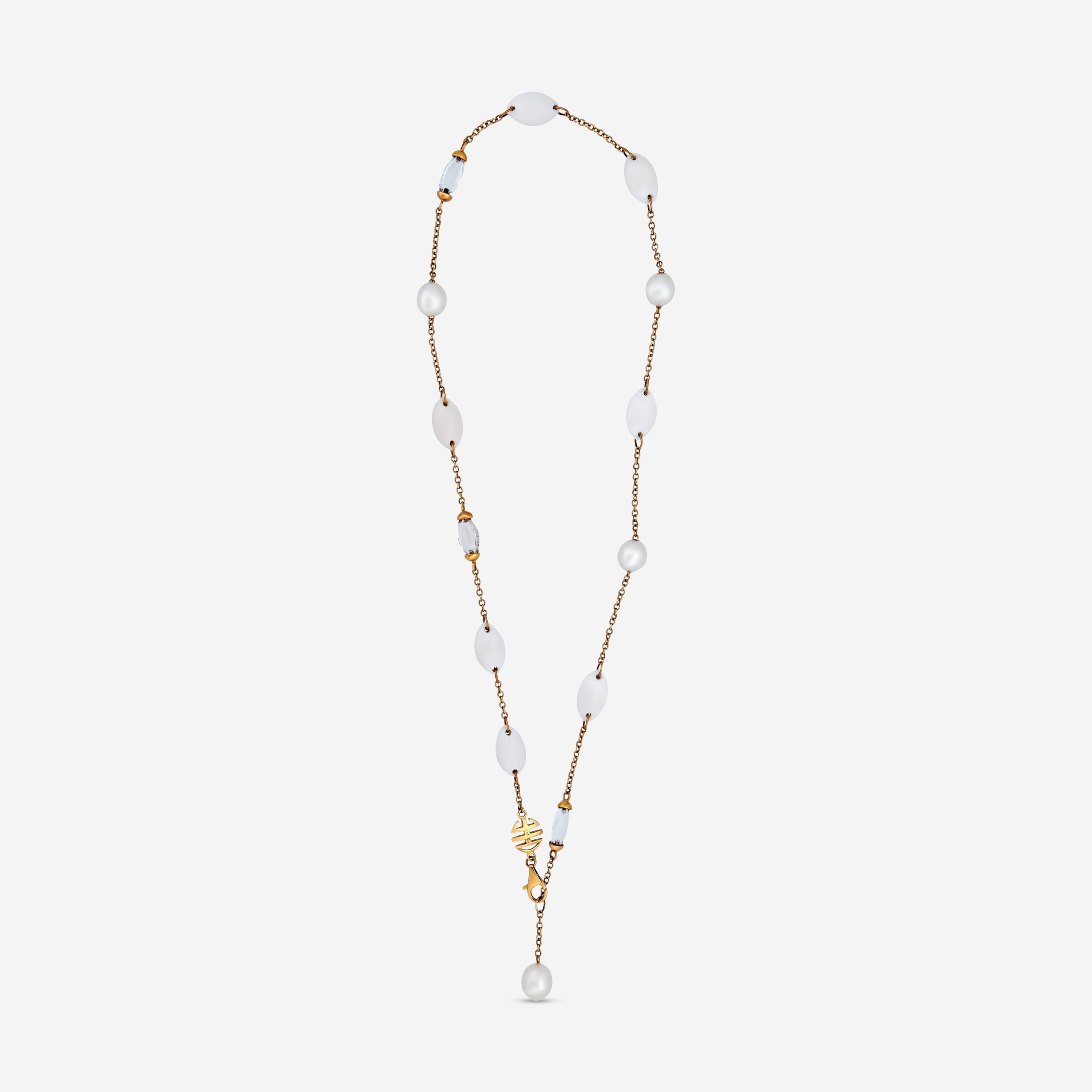 Mimi Milano 18k Rose Gold And Rock Crystal Necklace C153R1A1J