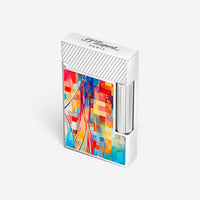 S.T. Dupont Line 2 Graff'ty Multi-Color Lacquer & Palladium Lighter C16024