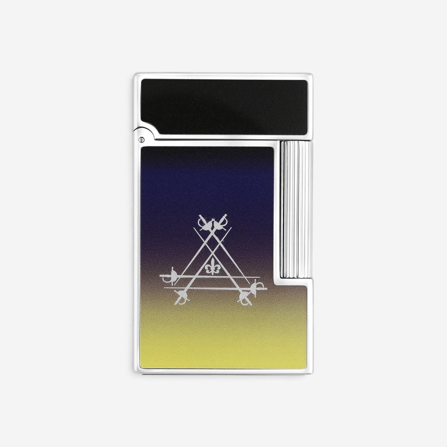 S.T. Dupont Montecristo La Nuit Yellow to Black Lacquer Line 2 Lighter C16035