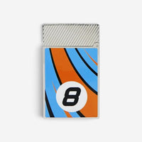 S.T. Dupont Le Mans Blue & Orange Lacquer & Palladium Line 2 Lighter C16089
