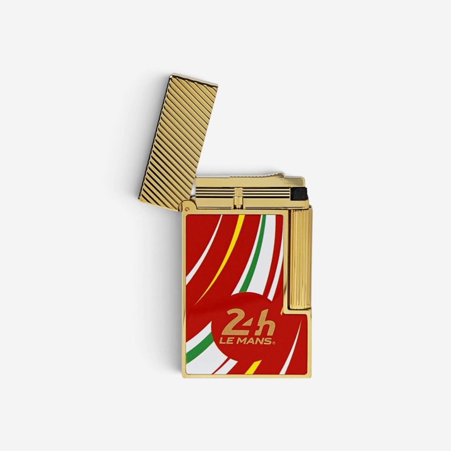 S.T. Dupont Line 2 Le Mans Red Lacquer & Gold-Tone Lighter C16090