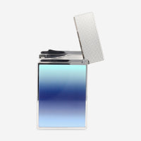 S.T. Dupont Line 2 La Mer Gradient Blue Lacquer Palladium Plated Lighter C16132