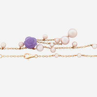 Mimi Milano Grace 18K Rose Gold and Violet Cultured Pearl Necklace C228R3L