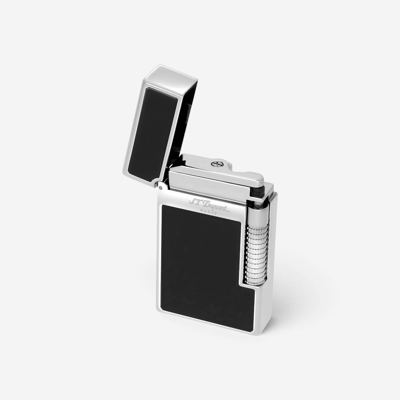 S.T. Dupont LeGrand Black Lacquer & Palladium Lighter C23010