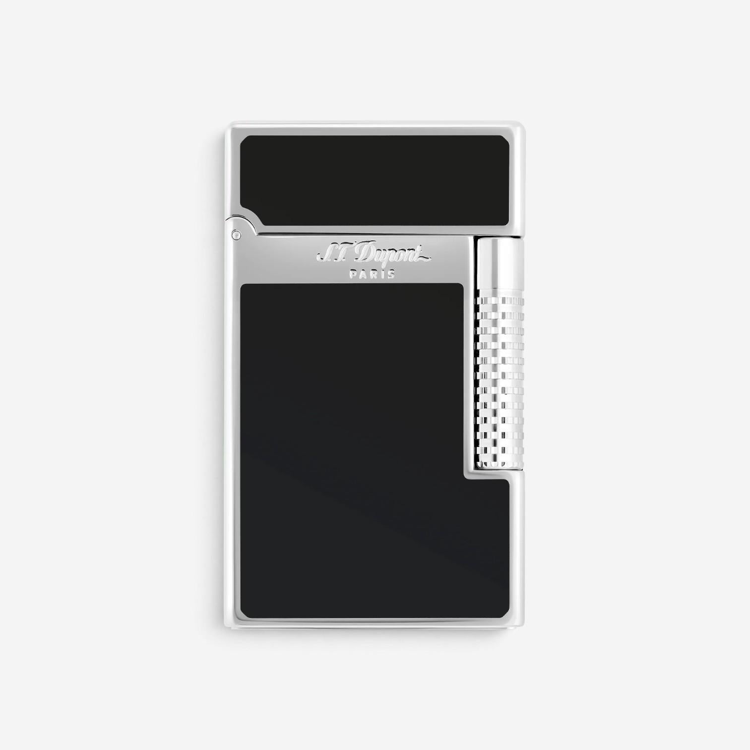 S.T. Dupont LeGrand Black Lacquer & Palladium Lighter C23010