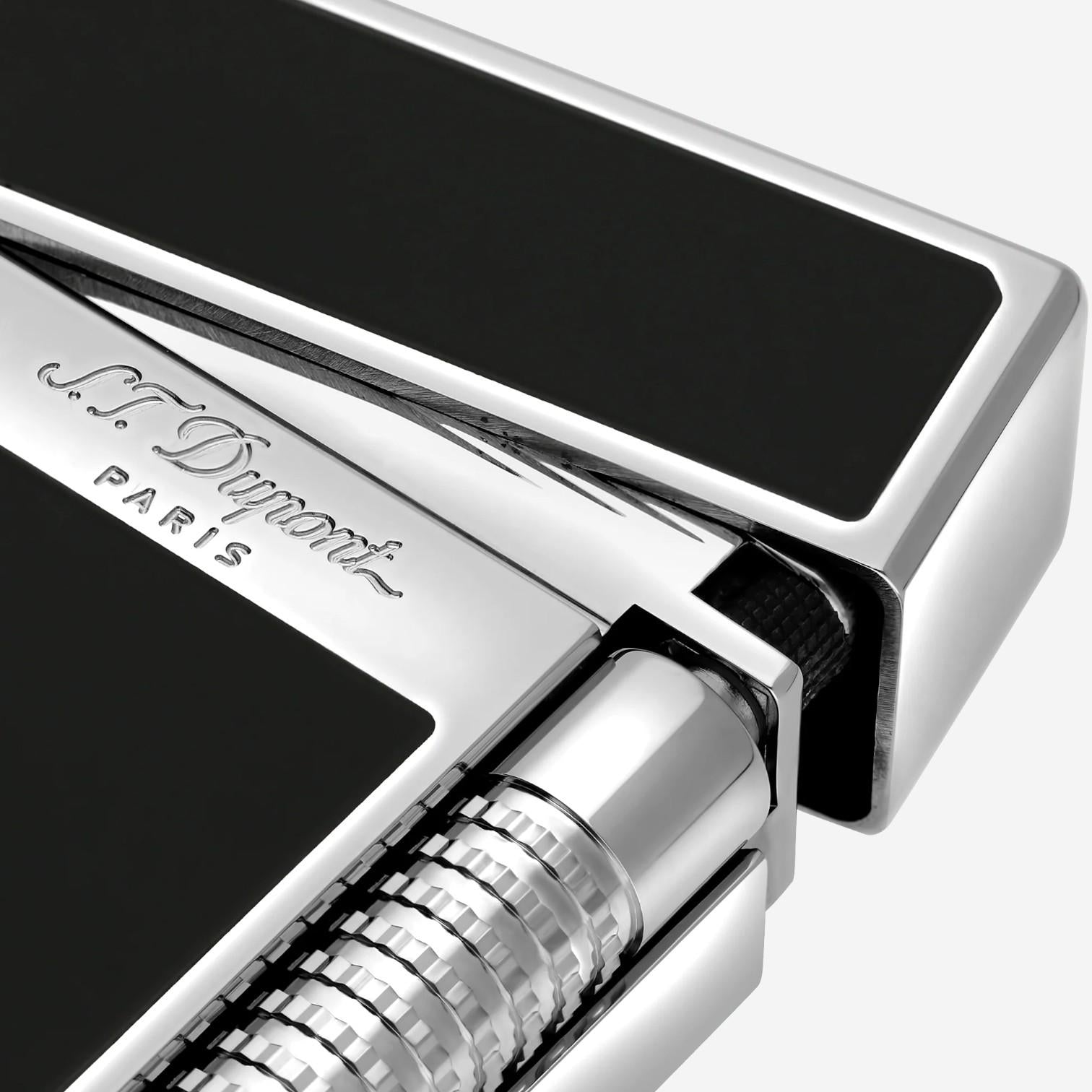 S.T. Dupont LeGrand Black Lacquer & Palladium Lighter C23010