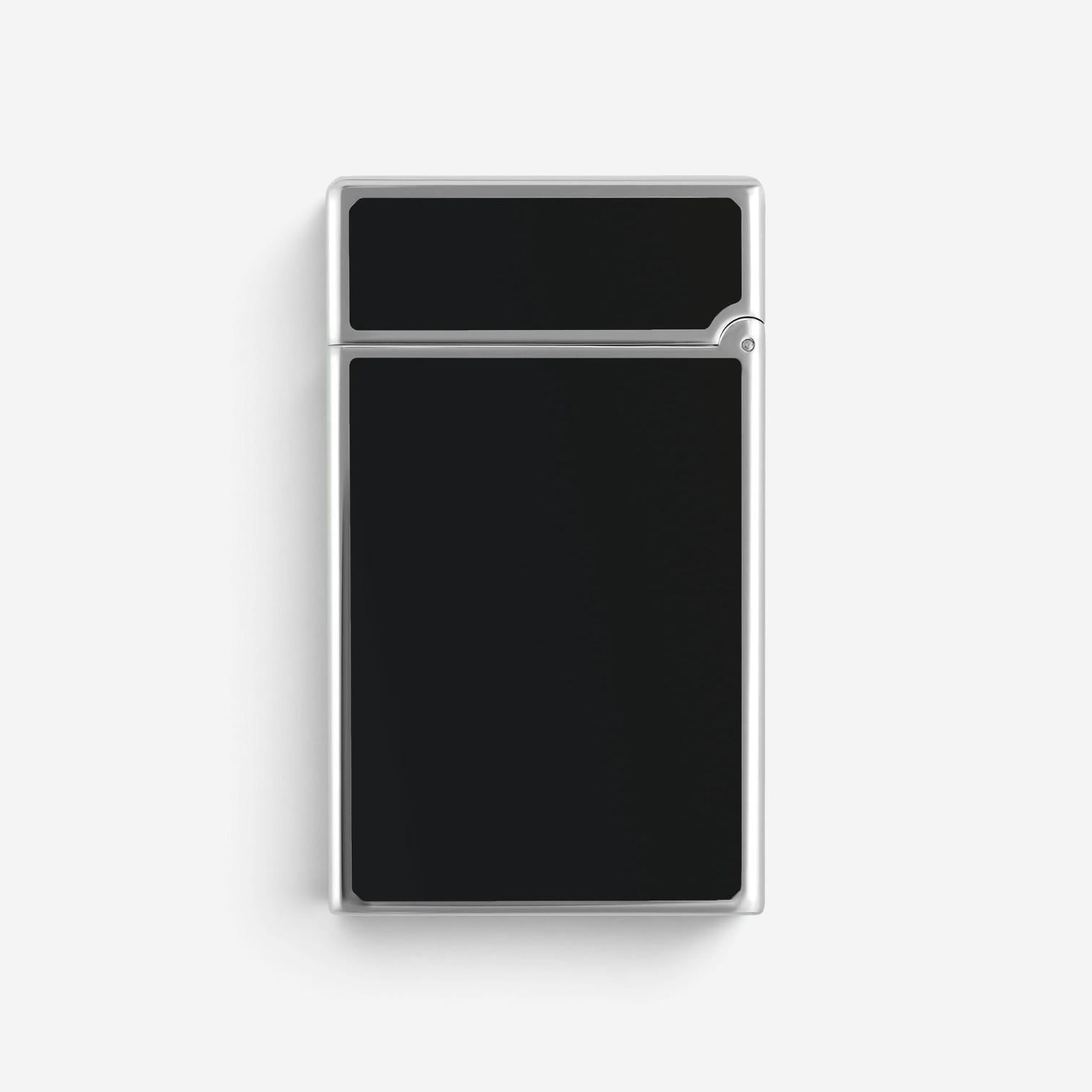 S.T. Dupont LeGrand Black Lacquer & Palladium Lighter C23010