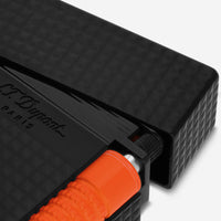 S.T. Dupont Le Grand Fluo Neon Orange Matte Black Metal Lighter C23069