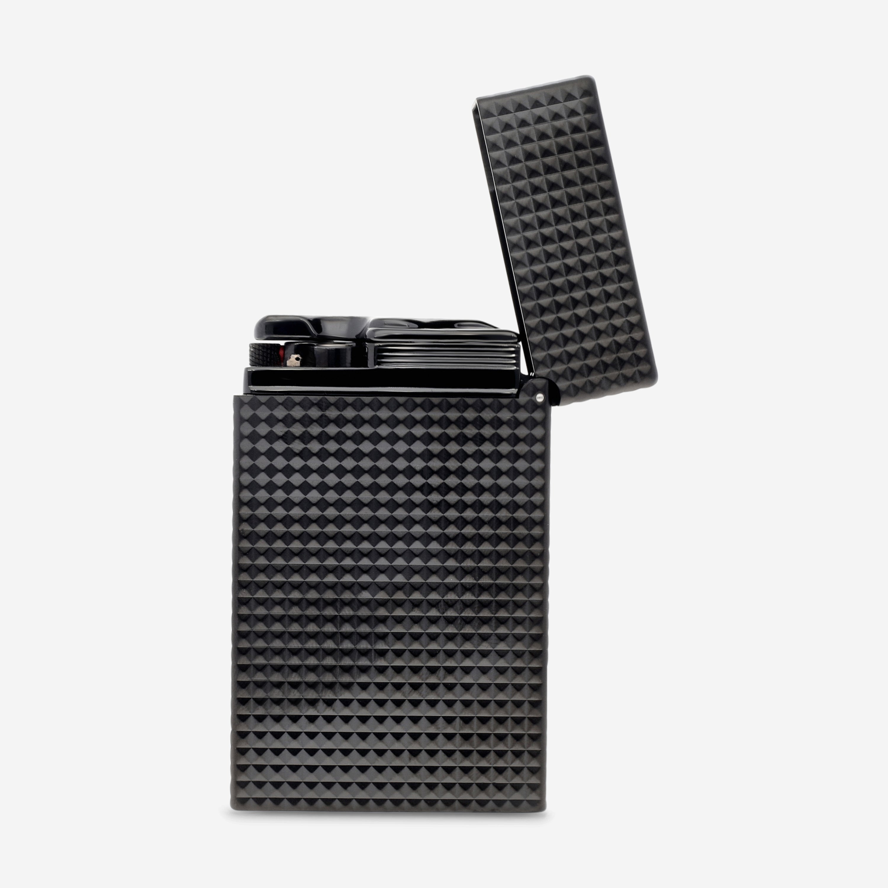 S.T. Dupont Le Grand Fluo Neon Orange Matte Black Metal Lighter C23069