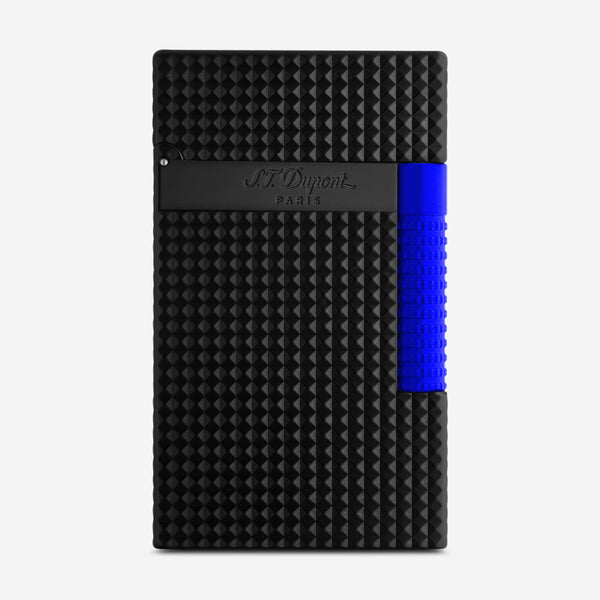 S.T. Dupont Le Grand Fluo Neon Blue Matte Black Metal Lighter C23071