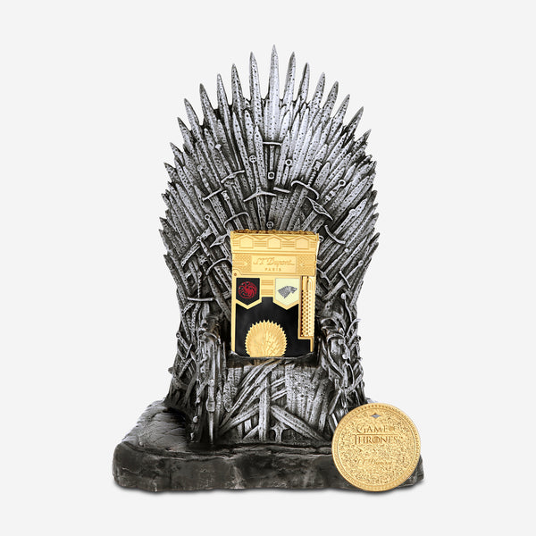 S.T. Dupont Set Prestige Fire For The Throne Black Gold Lacquer Smoking Kit C23087