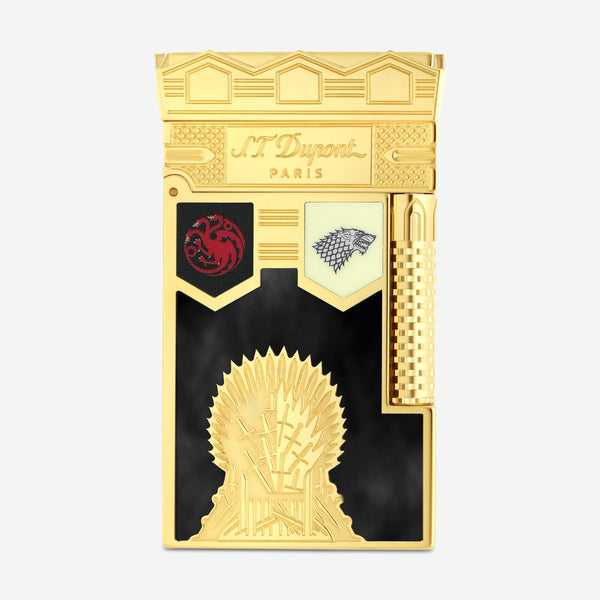 S.T. Dupont Set Prestige Fire For The Throne Black Gold Lacquer Smoking Kit C23087