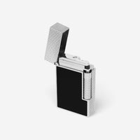 S.T. Dupont LeGrand Black Lacquer Palladium Diamond Head Lighter C23780CL