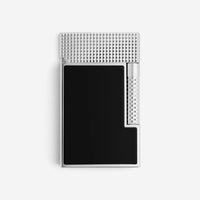 S.T. Dupont LeGrand Black Lacquer Palladium Diamond Head Lighter C23780CL