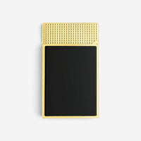 S.T. Dupont LeGrand Black Lacquer Yellow Gold Diamond Head Lighter C23790CL