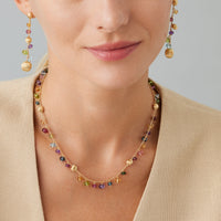 Marco Bicego Africa Multi-Gemstone 18K Yellow Gold Necklace CB2781_MIX02_Y_02 - THE SOLIST