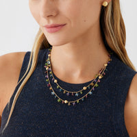 Marco Bicego Africa Multi-Gemstone 18K Yellow Gold Double Necklace CB2785_MIX02 - THE SOLIST