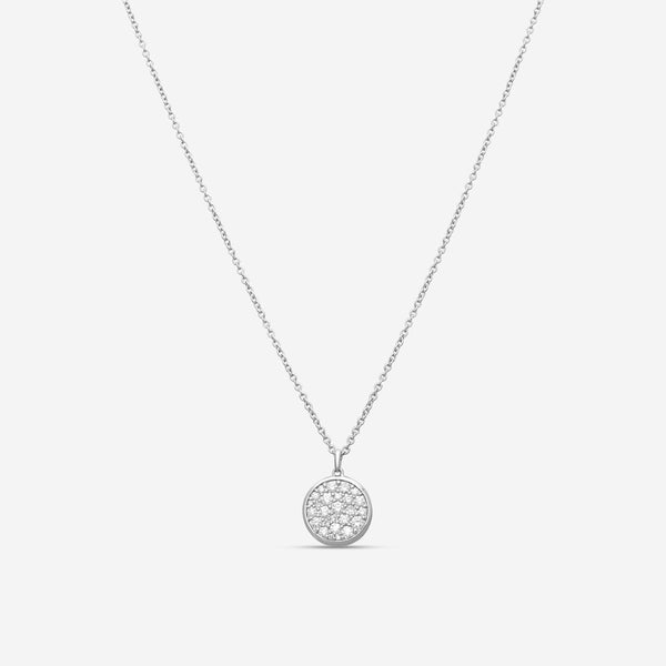 MEMOIRE - 18K WG Luna Pave Medallion Necklace 11mm (Approx.3.8gr./ DIA: .45ct.twd.) - CCPV110-WG
SIZE / L:18" - THE SOLIST