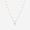 MEMOIRE - 18K RG Luna Pave Star Pendant  (Approx.2.8gr./ DIA: .16ct.twd.) - CCPV111-RG
SIZE / L:18" - THE SOLIST