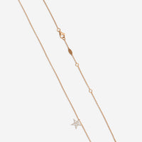 MEMOIRE - 18K RG Luna Pave Star Pendant  (Approx.2.8gr./ DIA: .16ct.twd.) - CCPV111-RG
SIZE / L:18" - THE SOLIST