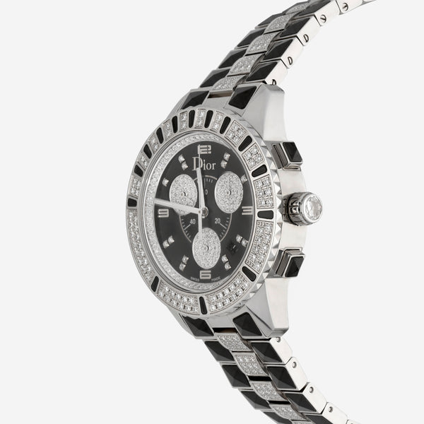 Dior Christal Chronograph Stainless Steel 38mm Quartz Ladies Watch CD11431DM001
