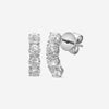 Mémoire Essentials 18K White Gold Diamond Half Huggie Earrings CEDD209 - THE SOLIST