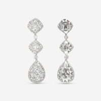 Ina Mar 18K White Gold, Diamond 2.94ct. tw. Cluster Drop Earrings IMKGK01