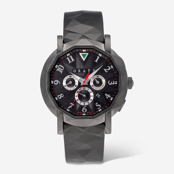 Graff Chronograph Black PVD Stainless Steel 42mm Automatic Men's Watch CG42DLCB - THE SOLIST