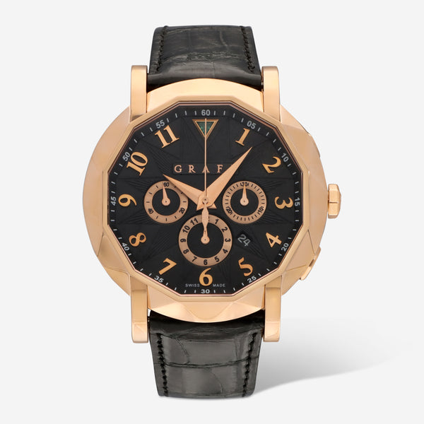 Graff Chronograph 18K Rose Gold Limited Edition Automatic Men's Watch CG42PGB