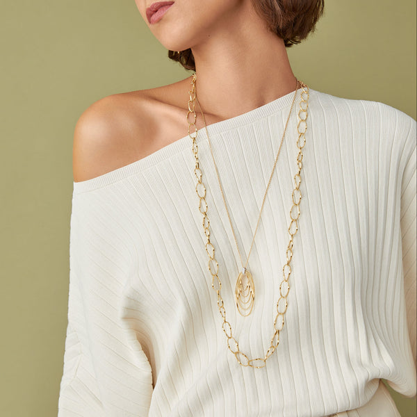 Marco Bicego Marrakech Onde 18K Yellow Gold Link Necklace CG779__Y_01 - THE SOLIST