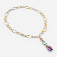 Marco Bicego Marrakech Onde 18K Yellow & White Gold Diamond & Multi-Gemstone Necklace CG828-LB3_MX01_YW_M5 - THE SOLIST