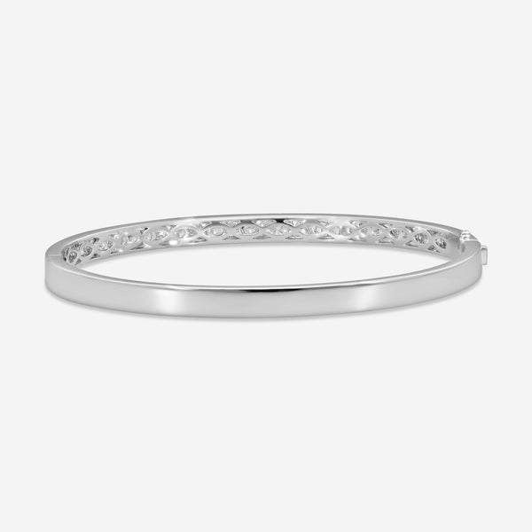 Mémoire - Channel Set Diamond Bangle 2.30ctw 18K White Gold Bracelet FGCS123-18KW - THE SOLIST