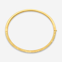 Mémoire - Channel Set Diamond Bangle 2.30ctw 18K Yellow Gold Bracelet FGCS123-18KY - THE SOLIST