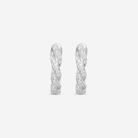 MEMOIRE - 18K WG Vine Pave Huggies  (Approx.1.9gr./ DIA: .12ct.twd.) - CHHO381-WG
SIZE / C:12x12mm - THE SOLIST