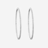 Memoire - Oval Hoops 1.50ctw approx. 35x42mm - CHHO127-18KW - THE SOLIST