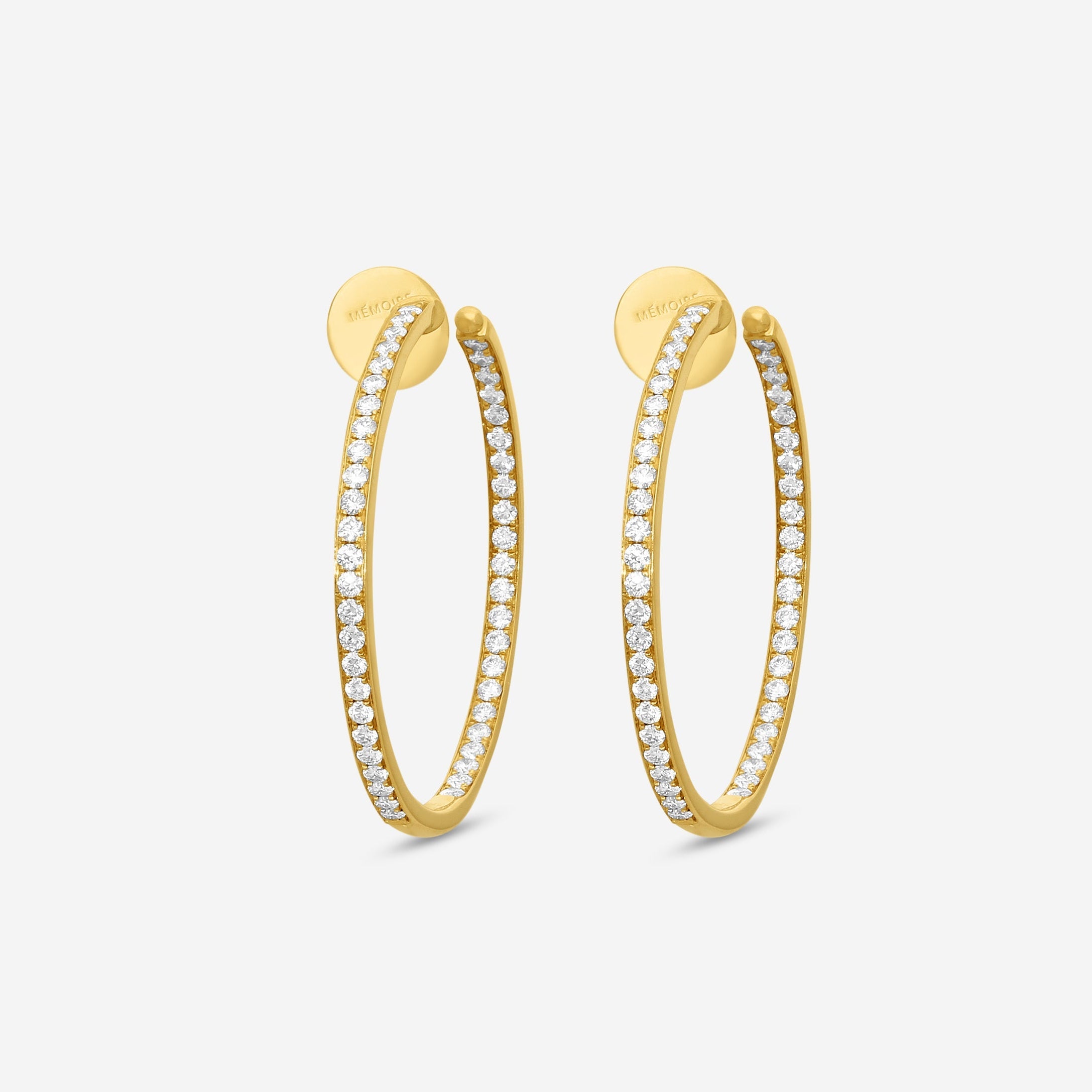 Memoire - 18K YG Classics Hoops Approx 10.6 gr - CHHO205 - THE SOLIST