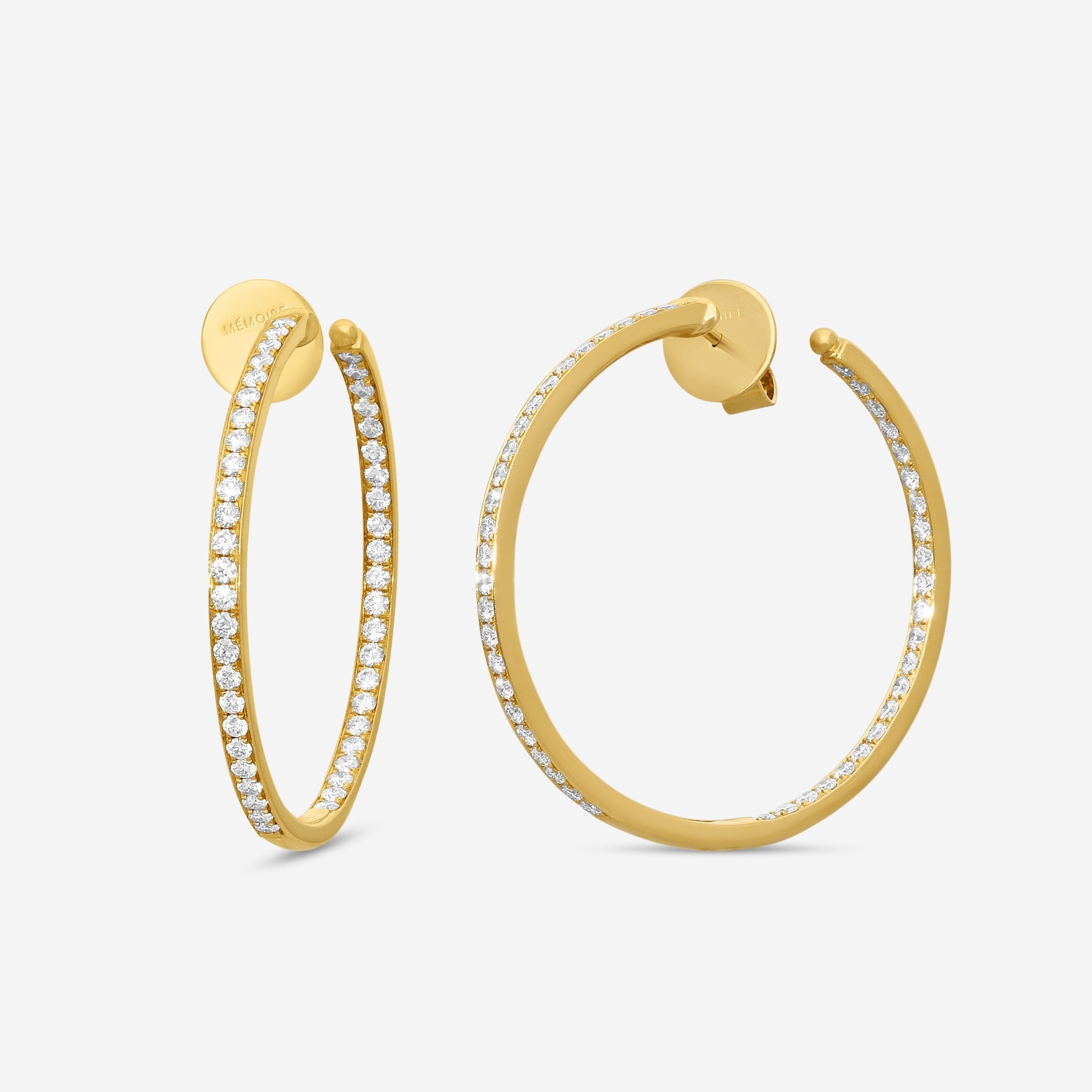 Memoire - 18K YG Classics Hoops Approx 10.6 gr - CHHO205 - THE SOLIST