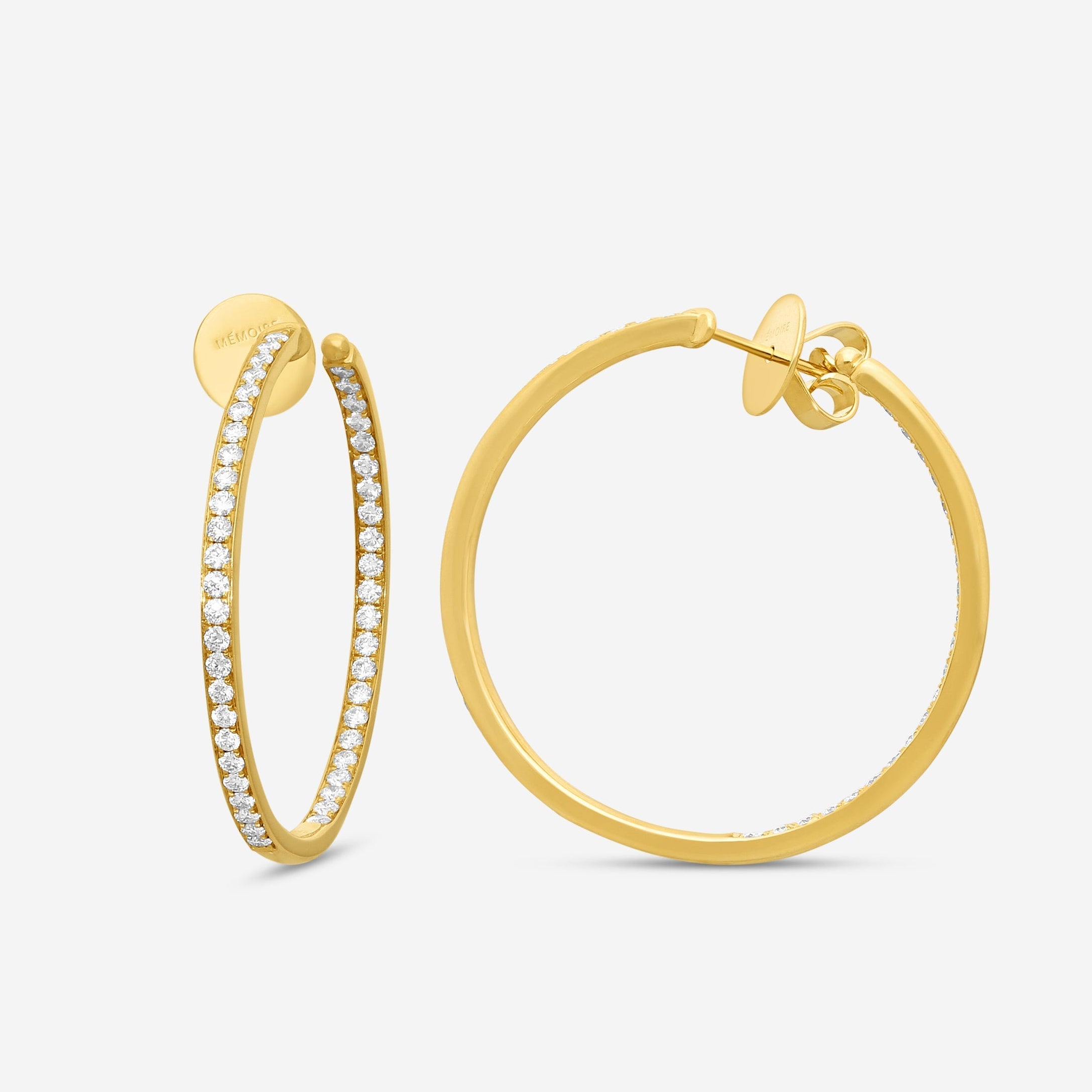 Memoire - 18K YG Classics Hoops Approx 10.6 gr - CHHO205 - THE SOLIST