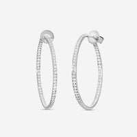 MEMOIRE - Round Pave Hoops 2ctw approx. 43mm - CHHO206 - THE SOLIST