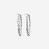Memoire - Vine Twisted Pave Hoops - Medium 0.41-0.48ctw 3535 72 8W - CHHO277-18KW - THE SOLIST