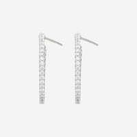 Mémoire Odessa 18K White Gold Diamond Hoop Earrings CHHO330 - THE SOLIST