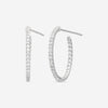 Mémoire Odessa 18K White Gold Diamond Hoop Earrings CHHO330 - THE SOLIST