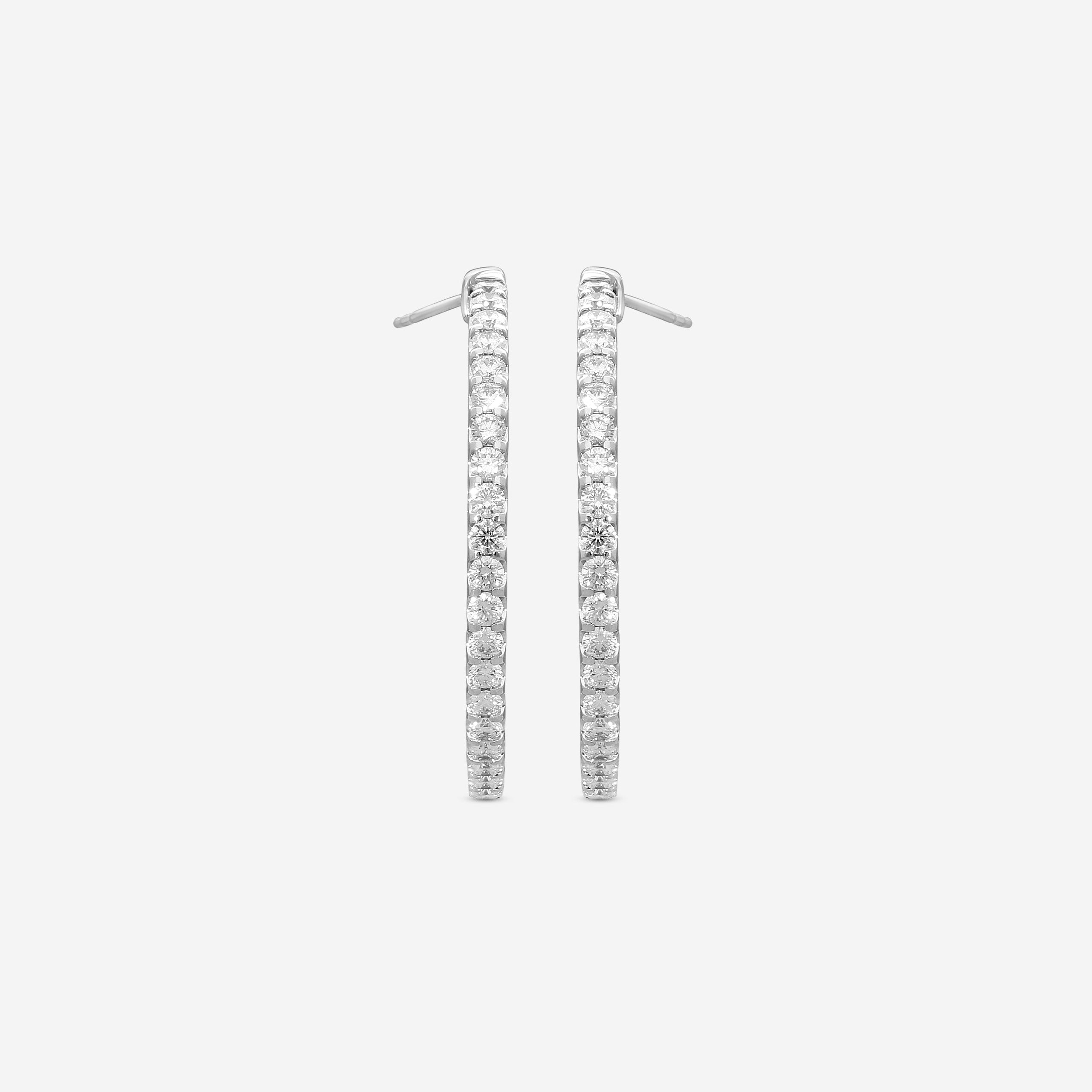 Mémoire Odessa 18K White Gold Diamond Hoop Earrings CHHO33734348W72000 - THE SOLIST