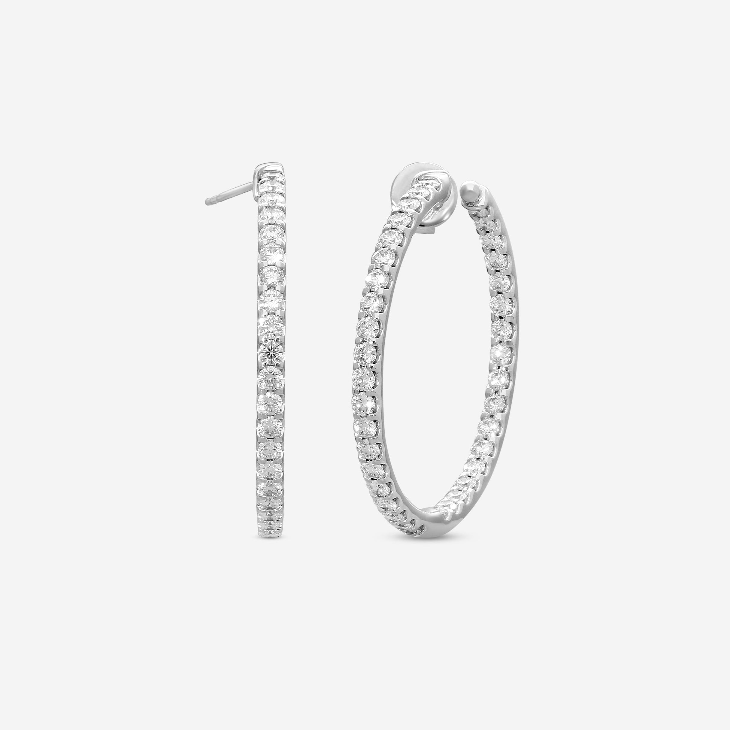 Mémoire Odessa 18K White Gold Diamond Hoop Earrings CHHO33734348W72000 - THE SOLIST