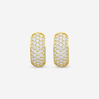 Memoire - Pave Huggies .79 ctw 18K Yellow Gold - CHHO378-18KY - THE SOLIST