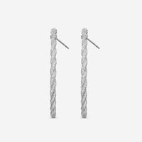 Mémoire 18K White Gold Full Pavé Rope Hoop Earrings CHHO38445458W72000 - THE SOLIST