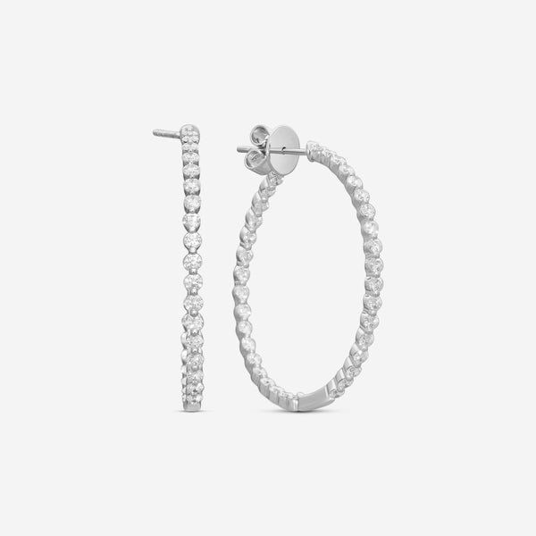 Mémoire Aura 18K White Gold Diamond Hoop Earrings CHHO45935358W72000 - THE SOLIST