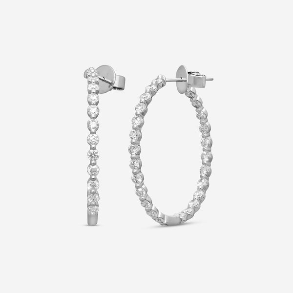 Memoire - Aura Diamond Hoops 3ctw approx. - CHHO460-18KW - THE SOLIST